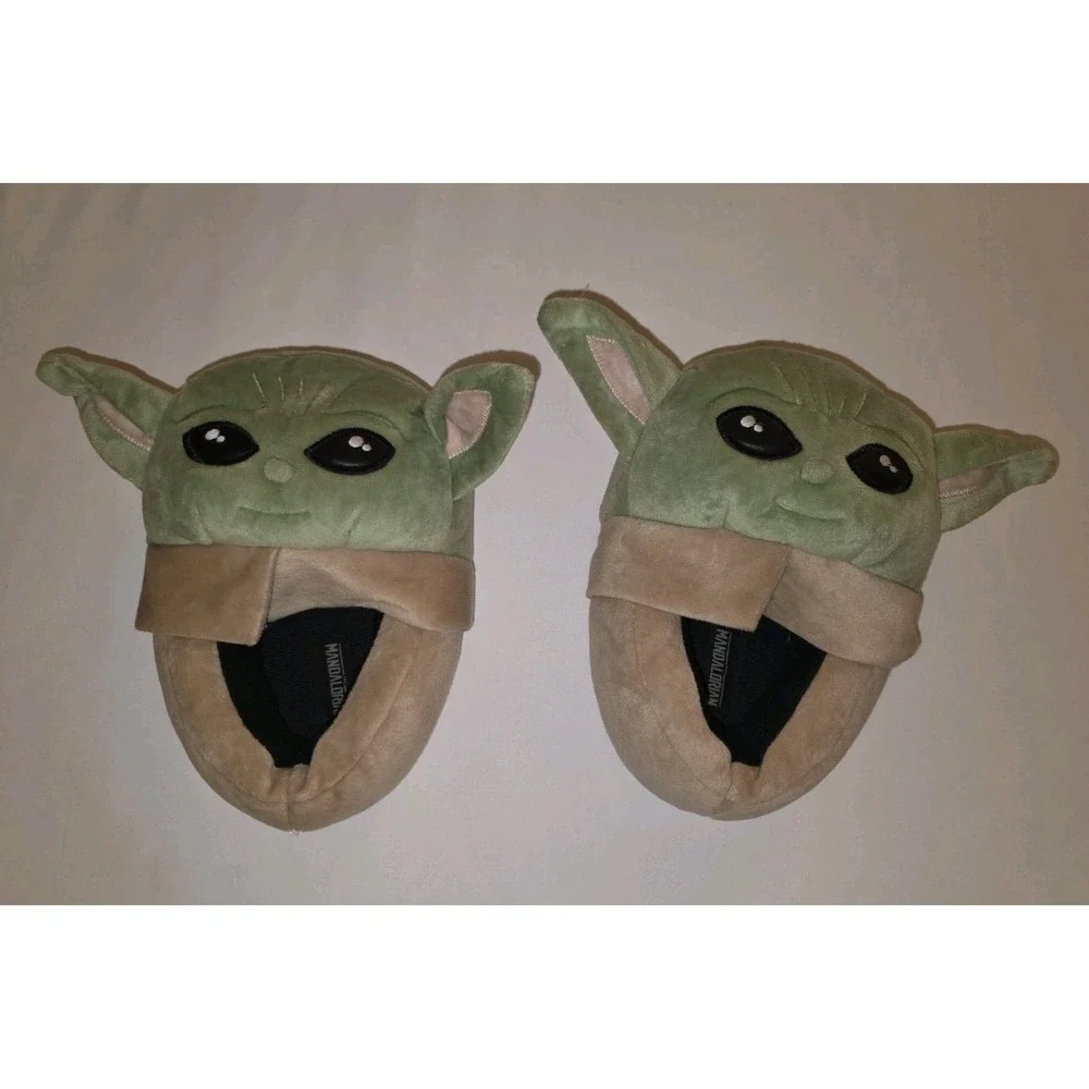 Disney Mandalorian Baby Yoda Star Wars Toddler Kids Slippers Size 13-1 NWT Grogu